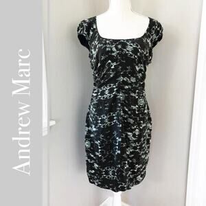 Andrew Marc Green Snake Pattern Dress Size 10